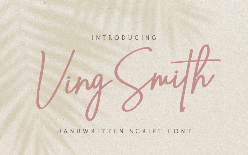 Download Шрифт "Ving Smith - Handwritten Font" / Ving Smith - Handwritten Font - Шрифт на тему графика calligraphy,handlettering,handwritten,logotype,signature,luxury,modern,feminime,classy,stylish,casual,handdrawn,elegant,ligature,whimsical