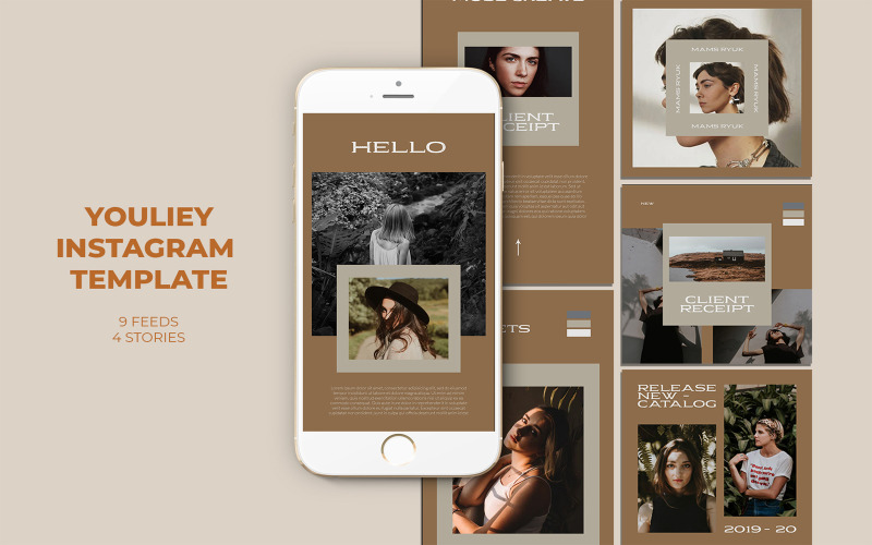 Download Шаблон для соцсетей "Youliey Instagram Templates for Social Media" / Youliey Instagram Templates for Social Media - Шаблон для соцсетей на тему графика adroll,animated,banner,pack,banners,business,buy,clothes,clothing,cloths,coupon,deal,discount,dress,fashion,flat,design,gif,instagram,marketing