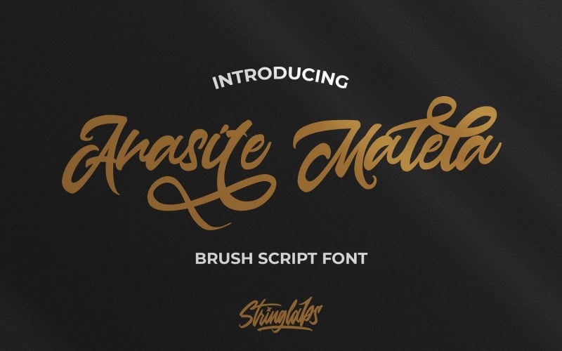 Anasite Malela - Bold Cursive Font