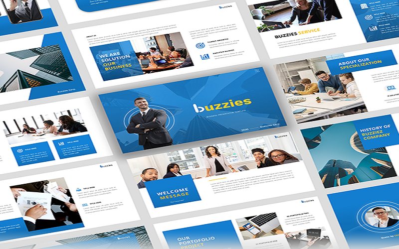 Buzzeies - Business presentation PowerPoint template