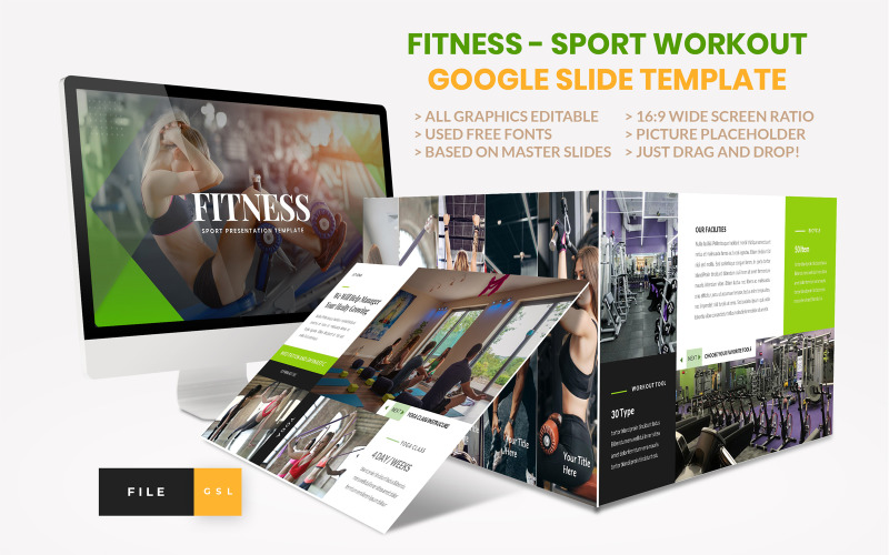 Deporte - Fitness Business Workout Presentaciones de Google