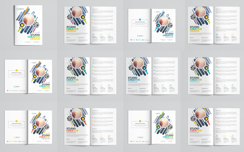 Download Фирменный стиль "Multi Color Version Bi-Fold Brochure - Corporate Identity Template" / Multi Color Version Bi-Fold Brochure - Corporate Identity Template - Фирменный стиль на тему графика brochure,bi-fold,both,side,design,business,card,creative,designer,flyer,graphic,green,landscape,logo,magagine,modern,official,print,professional,simple