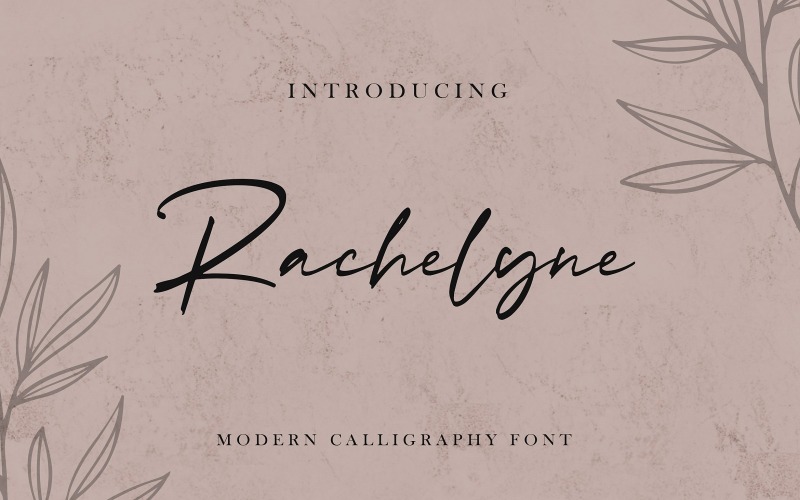 Rachelyne - Fonte de caligrafia moderna