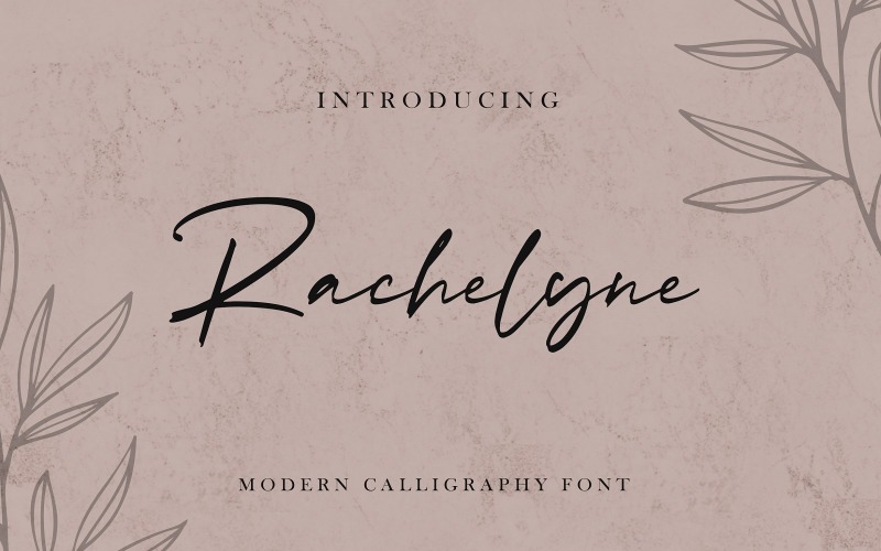 Rachelyne - шрифт современной каллиграфии