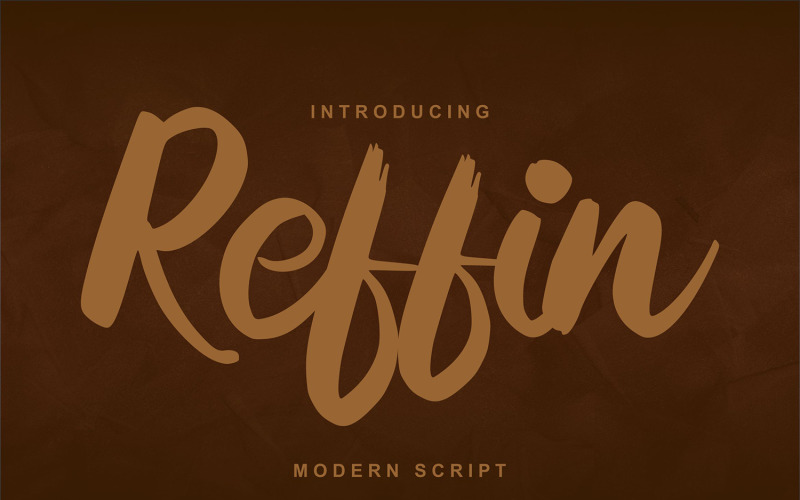 Reffin | Modern kurzív betűtípus