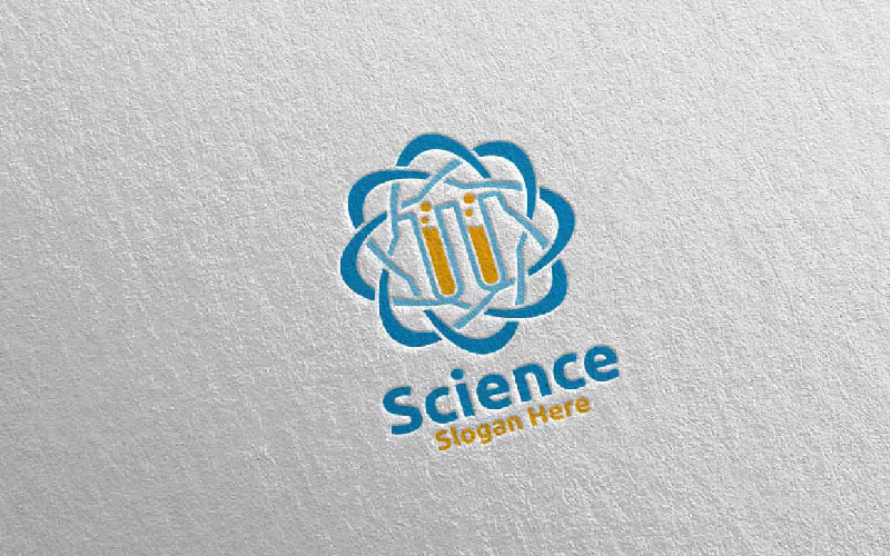 Download Шаблон логотипа "Science and Research Lab Design Concept Logo Template" / Science and Research Lab Design Concept Logo Template - Шаблон логотипа на тему графика microbiology,dna,drug,environment,ecology,education,health,laboratory,lab,chemistry,biotechnology,biology,logo,research,science,bio,pharmacy,atom,technology,scientific