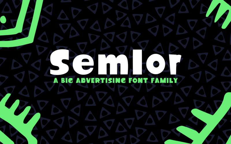 Download Шрифт "Semlor Family Font" / Semlor Family Font - Шрифт на тему графика font,decorative,comic,big,advertising,cyrillic,multi-lingual,family,italic