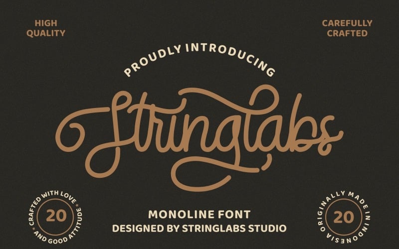 StringLabs-Monoline复古字体
