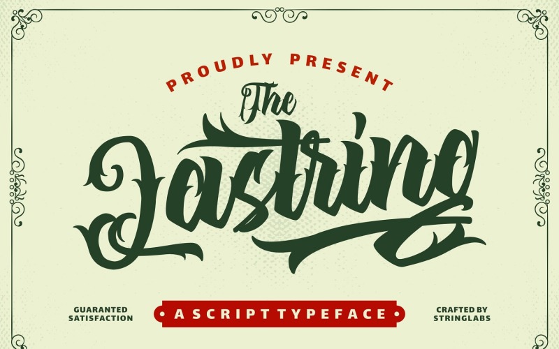 Download Шрифт "The Lastring - Tattoo Cursive Font" / The Lastring - Tattoo Cursive Font - Шрифт на тему графика cursive,lettering,vintage,script,calligraphy,tattoo,blackletter,gothic,typeface,horror,stylish,handlettering,handdrawn