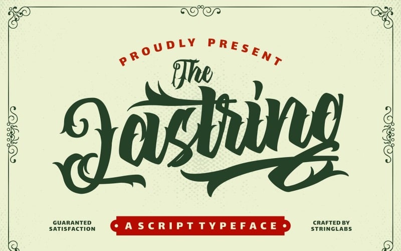 The Lastring - Тату Курсивный Шрифт #104109 - TemplateMonster