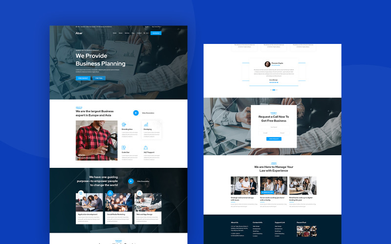 Download PSD шаблон "Abar - Business PSD Template" / Abar - Business PSD Template - PSD шаблон на тему финансы agency,blog,business,corporate,creative,digital,finance,marketing,portfolio