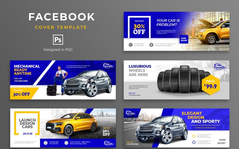 Download Шаблон для соцсетей "Car Mechanical Social Media Template" / Car Mechanical Social Media Template - Шаблон для соцсетей на тему графика facebook,cover,templates,template,covers,social,media,promotion,website,shop,ecommerce,magazine,design,fb,creative