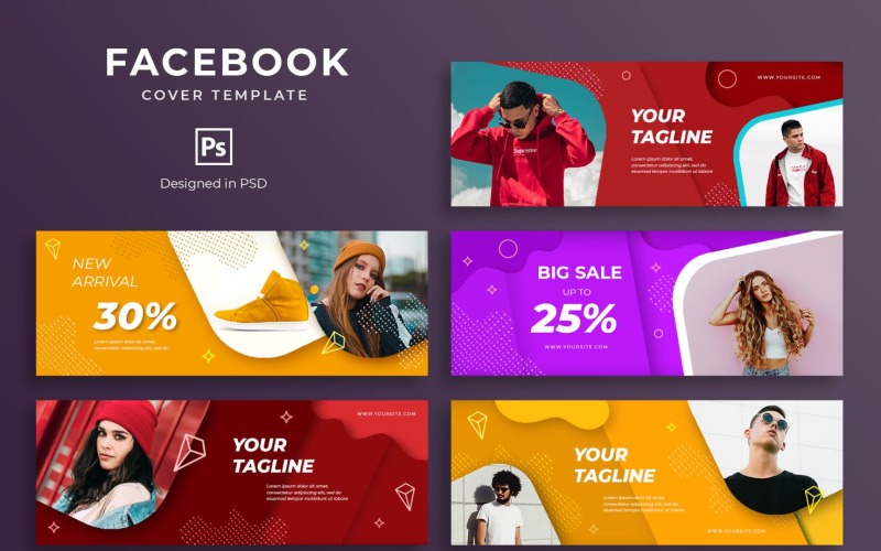 Download Шаблон для соцсетей "Casual Fashion Sale Social Media Template" / Casual Fashion Sale Social Media Template - Шаблон для соцсетей на тему графика facebook,cover,templates,template,covers,social,media,promotion,website,shop,ecommerce,magazine,design,fb,creative