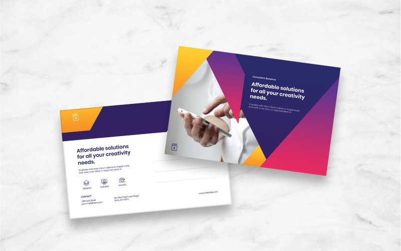 Download Фирменный стиль "Creative Solution - Corporate Identity Template" / Creative Solution - Corporate Identity Template - Фирменный стиль на тему графика postcard,card,paper,mail,letter,invitation,vector,design,template,post,stamp,greeting,correspondence,message,airmail