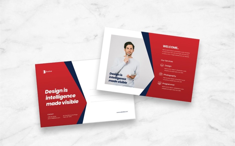 Download Фирменный стиль "Design Intelligence - Corporate Identity Template" / Design Intelligence - Corporate Identity Template - Фирменный стиль на тему графика postcard,card,paper,mail,letter,invitation,vector,design,template,post,stamp,greeting,correspondence,message,airmail
