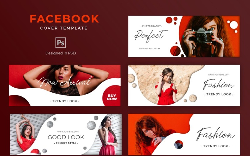 Download Шаблон для соцсетей "Fashion Trendy Social Media Template" / Fashion Trendy Social Media Template - Шаблон для соцсетей на тему графика facebook,cover,templates,template,covers,social,media,promotion,website,shop,ecommerce,magazine,design,fb,creative