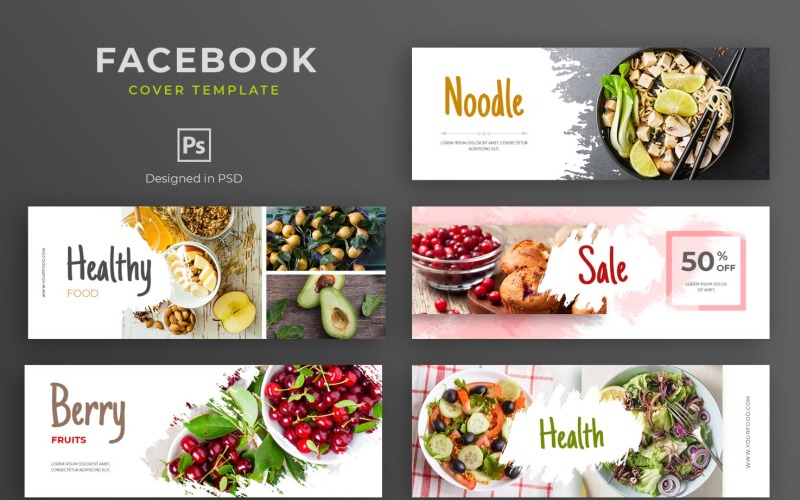 Download Шаблон для соцсетей "Fruit Healthy Sale Social Media Template" / Fruit Healthy Sale Social Media Template - Шаблон для соцсетей на тему графика facebook,cover,templates,template,covers,social,media,promotion,website,shop,ecommerce,magazine,design,fb,creative