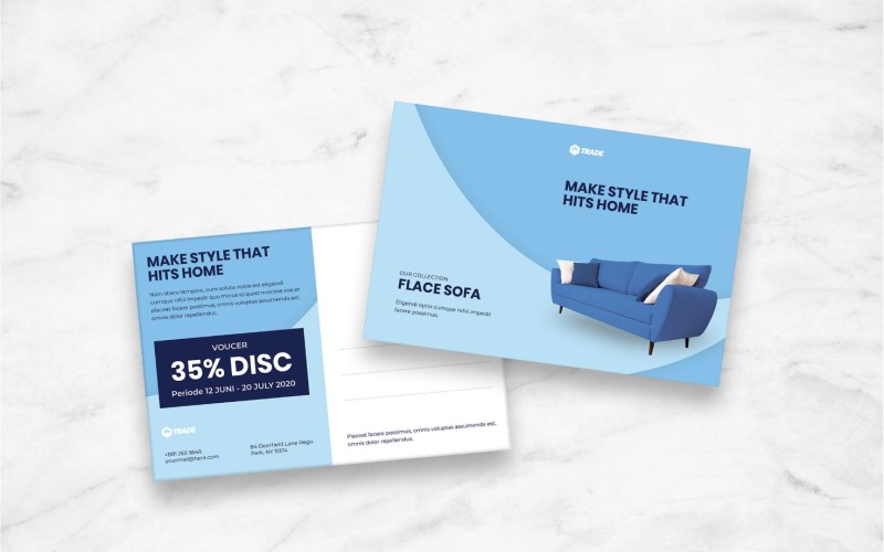 Download Фирменный стиль "Home Furniture - Corporate Identity Template" / Home Furniture - Corporate Identity Template - Фирменный стиль на тему графика postcard,card,paper,mail,letter,invitation,vector,design,template,post,stamp,greeting,correspondence,message,airmail