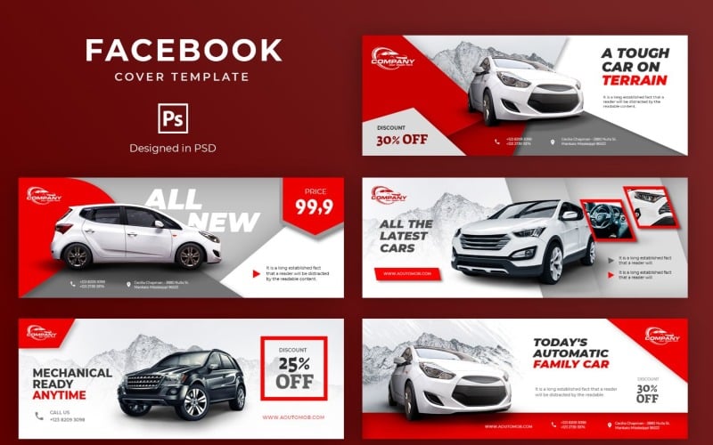 Download Шаблон для соцсетей "Modern Car Showroom Social Media Template" / Modern Car Showroom Social Media Template - Шаблон для соцсетей на тему графика facebook,cover,templates,template,covers,social,media,promotion,website,shop,ecommerce,magazine,design,fb,creative