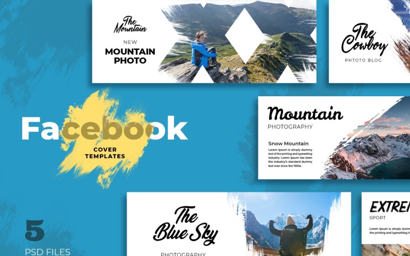 Download Шаблон для соцсетей "Photography Mountain Services Social Media Template" / Photography Mountain Services Social Media Template - Шаблон для соцсетей на тему графика facebook,cover,templates,template,covers,social,media,promotion,website,shop,ecommerce,magazine,design,fb,creative