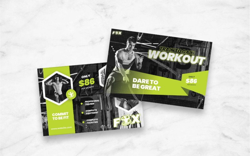Professional Fitness Center - Corporate Identity Template