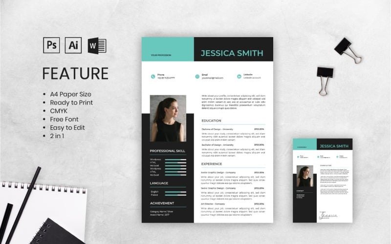 CV Jessica Smith modello di curriculum