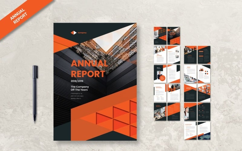 Annual Report Analysis Company - Corporate Identity Template