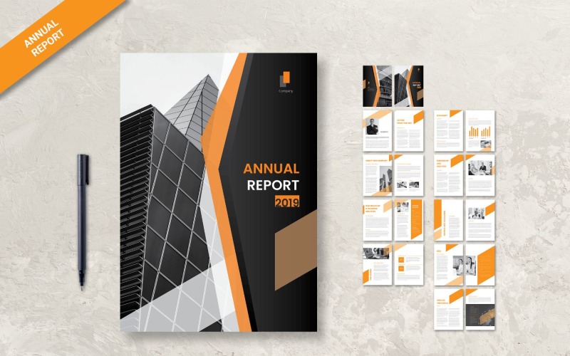 Annual Report Business Solution - Corporate Identity Template