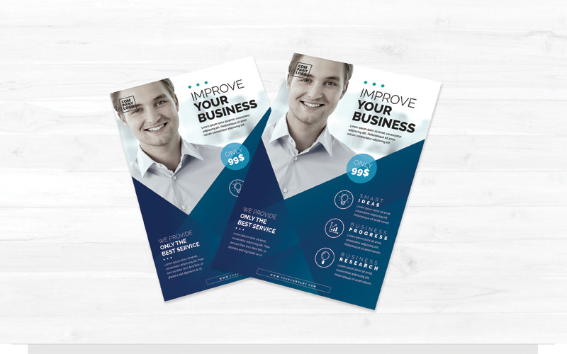 Download Фирменный стиль "Flyer - Corporate Identity Template" / Flyer - Corporate Identity Template - Фирменный стиль на тему графика corporate,flyer,template,business,branding,presentation