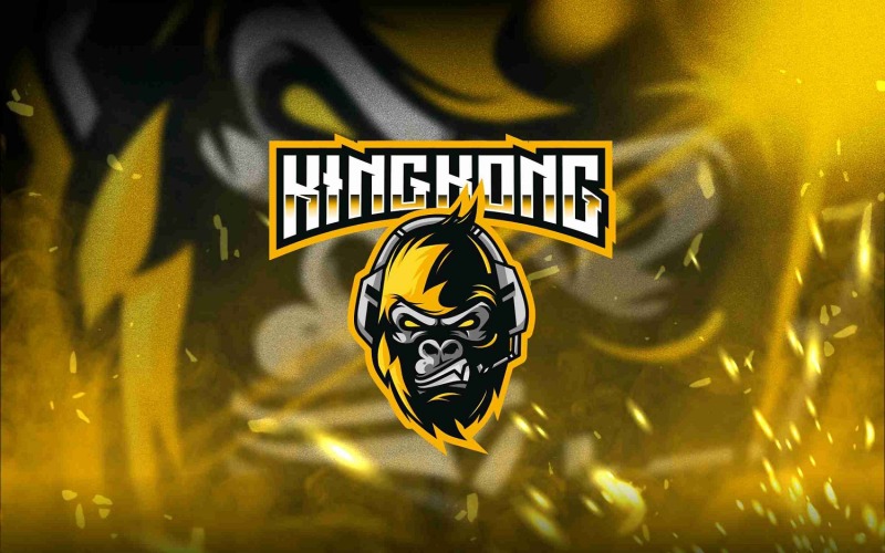 Kingkong Esport шаблон логотипу
