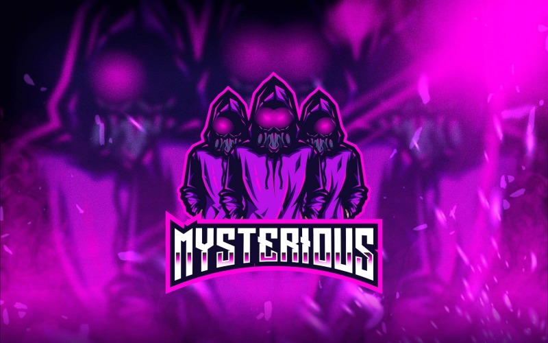 Download Шаблон логотипа "Mysterious Esport Logo Template" / Mysterious Esport Logo Template - Шаблон логотипа на тему графика esport,logoesport,gaming,logotemplate,character,illustration,vector,sport,graphic,logo,mysterious,hoodie,mask,squad,anonymous