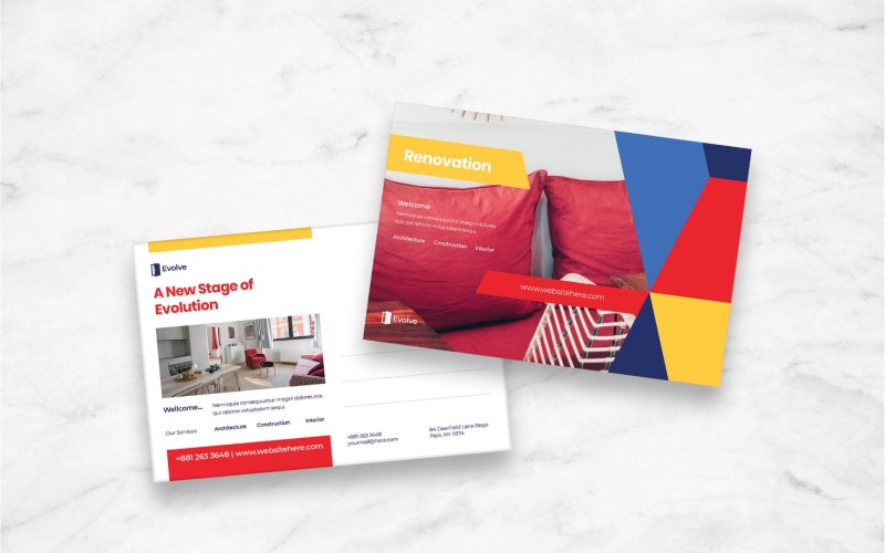 Download Фирменный стиль "Postcard - Corporate Identity Template" / Postcard - Corporate Identity Template - Фирменный стиль на тему графика postcard,card,paper,mail,letter,invitation,vector,design,template,post,stamp,greeting,correspondence,message,airmail