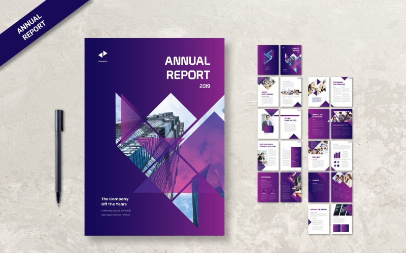 Výroční zpráva Kreativní společnost - šablona Corporate Identity