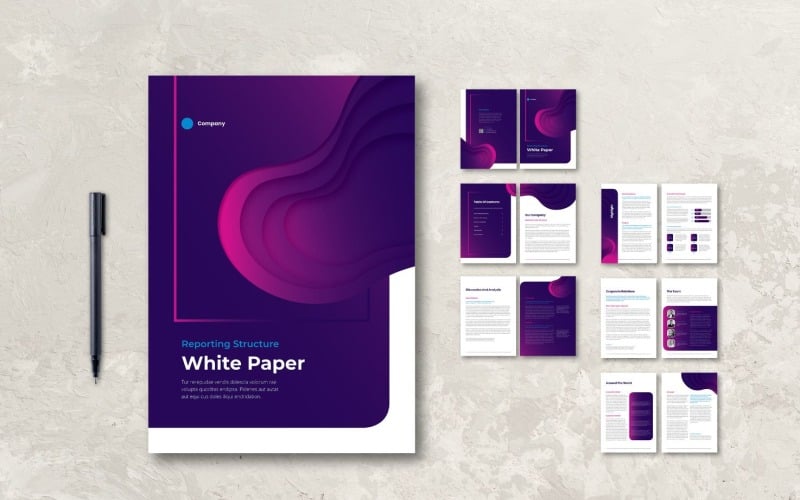 Whitepaper Company Progress Report - Corporate Identity Template
