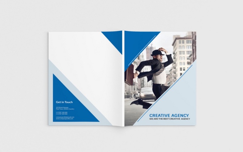 AgencyPro - Brochure d'agence A4 - Modèle d'identité d'entreprise