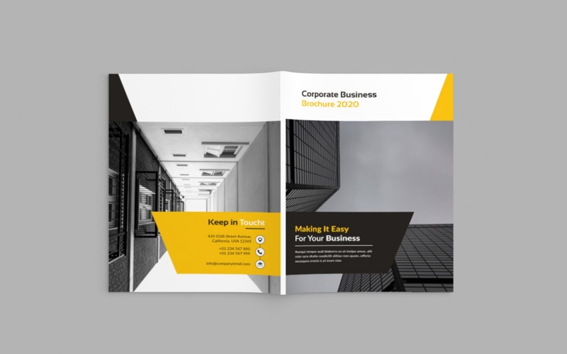 Download Фирменный стиль "Bizpro - A4 Business Brochure - Corporate Identity Template" / Bizpro - A4 Business Brochure - Corporate Identity Template - Фирменный стиль на тему графика business,company,corporate,agency,organization,institution,a4,office,marketing,editorial,indesign,creative,print,layout,brochure