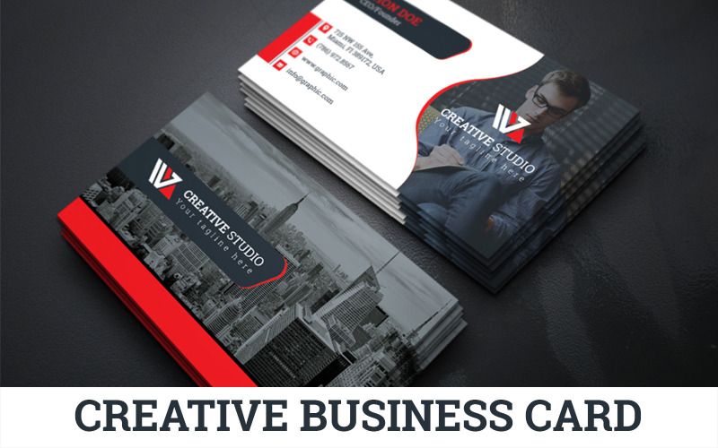 Download Фирменный стиль "Business Card - Corporate Identity Template" / Business Card - Corporate Identity Template - Фирменный стиль на тему графика print,designer,business,card,both,side,design,green,black,white,professional,modern,graphic,landscape,official,standard,creative,simple,web,logo