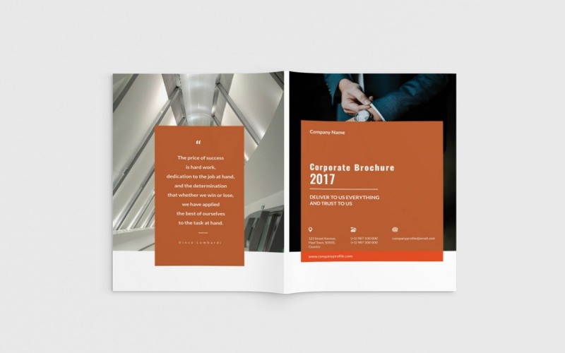 Cortech - A4 Brochure - Corporate Identity Template