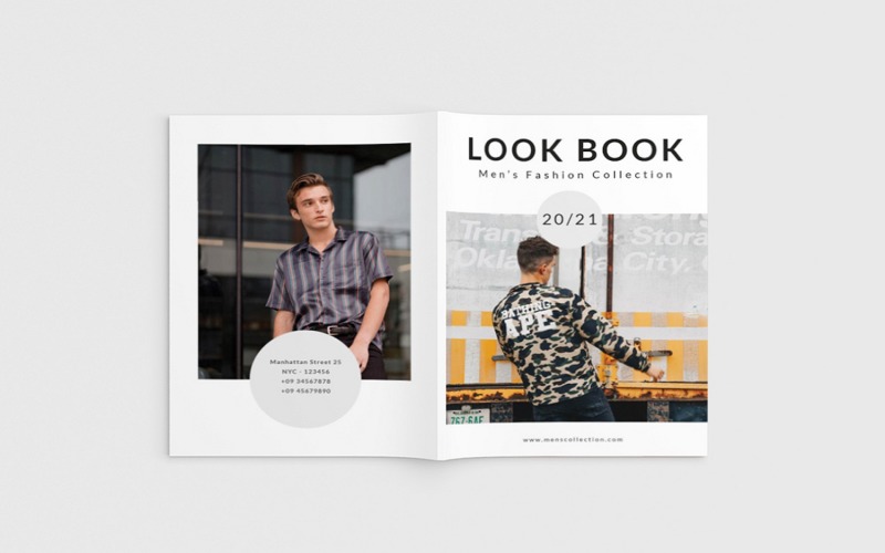 Download Фирменный стиль "Freshlook - A4 Fashion Lookbook - Corporate Identity Template" / Freshlook - A4 Fashion Lookbook - Corporate Identity Template - Фирменный стиль на тему графика fashion,modeling,footwear,lifestyle,makeup,accessories,hairstyle,designers,beauty,women,creative,minimal,lookbook,simple,modern