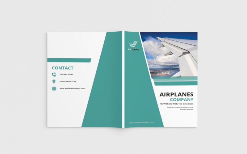 Jetcore - A4 Airlines broschyr - mall för företagsidentitet