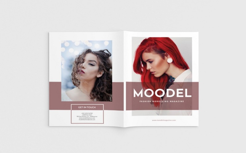 Modela-A4杂志模型手册-企业标识模板