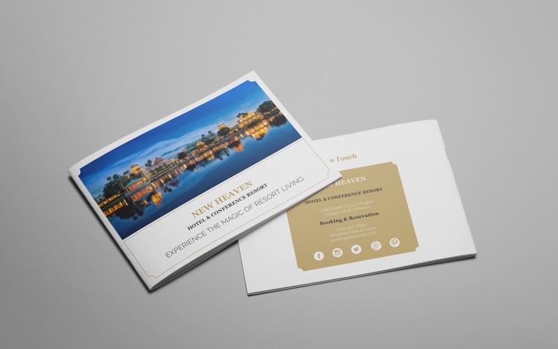 Download Фирменный стиль "Nixie - A5 Hotel Brochure - Corporate Identity Template" / Nixie - A5 Hotel Brochure - Corporate Identity Template - Фирменный стиль на тему графика business,company,corporate,agency,homestay,apartment,hotel,indesign,marketing,resort,clean,creative,print,layout,brochure