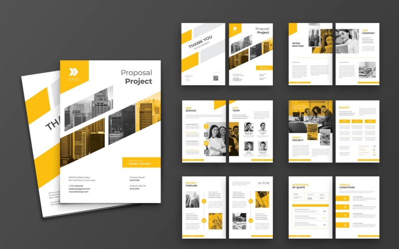 Download Фирменный стиль "Proposal Creative Project Consultant - Corporate Identity Template" / Proposal Creative Project Consultant - Corporate Identity Template - Фирменный стиль на тему графика proposal,business,a4,company,creative,corporate,indesign,brochure,template,report,annual,brief,marketing,portfolio,project