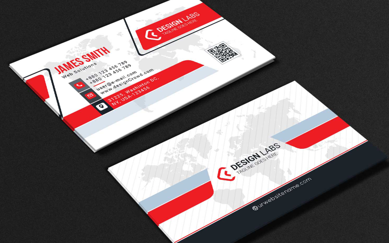 Download Фирменный стиль "Red Color Business Card - Corporate Identity Template" / Red Color Business Card - Corporate Identity Template - Фирменный стиль на тему графика black,blue,bundle,business,card,clean,cmyk,color,company,corporate,creative,design,green,horizontal,modern,personal,print,ready,professional,psd