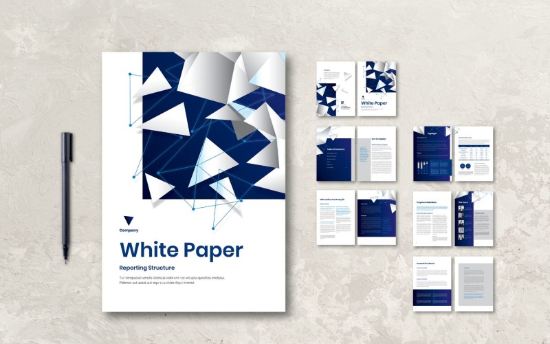 Download Фирменный стиль "Whitepaper Book Report - Corporate Identity Template" / Whitepaper Book Report - Corporate Identity Template - Фирменный стиль на тему графика books,business,companies,information,layout,magazine,paper,presentation,print,professional,profile,proposal,report,template,white