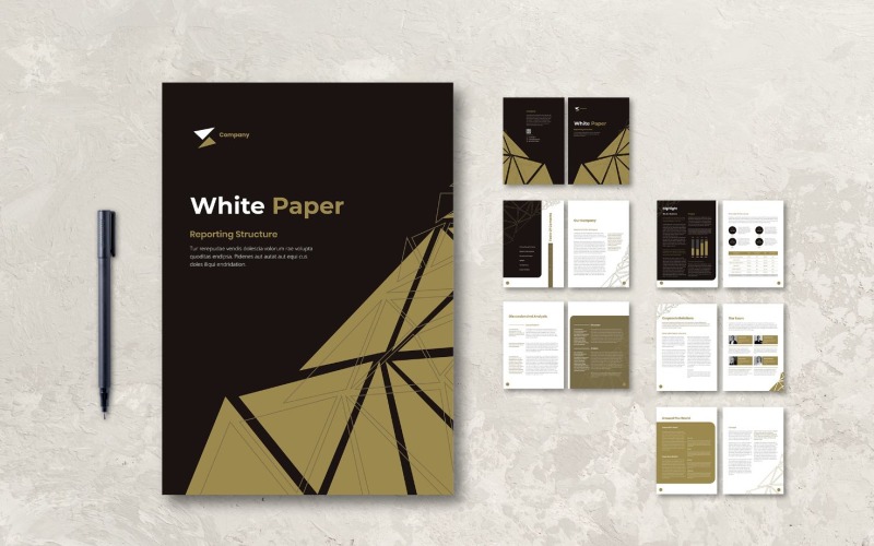 Download Фирменный стиль "Whitepaper Company Annual Report - Corporate Identity Template" / Whitepaper Company Annual Report - Corporate Identity Template - Фирменный стиль на тему графика books,business,companies,information,layout,magazine,paper,presentation,print,professional,profile,proposal,report,template,white