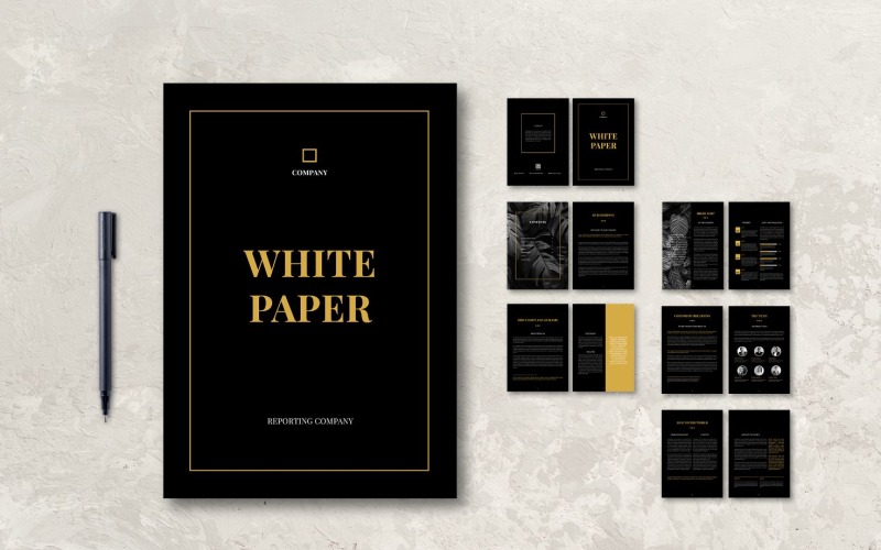 Download Фирменный стиль "Whitepaper Company Profile - Corporate Identity Template" / Whitepaper Company Profile - Corporate Identity Template - Фирменный стиль на тему графика books,business,companies,information,layout,magazine,paper,presentation,print,professional,profile,proposal,report,template,white