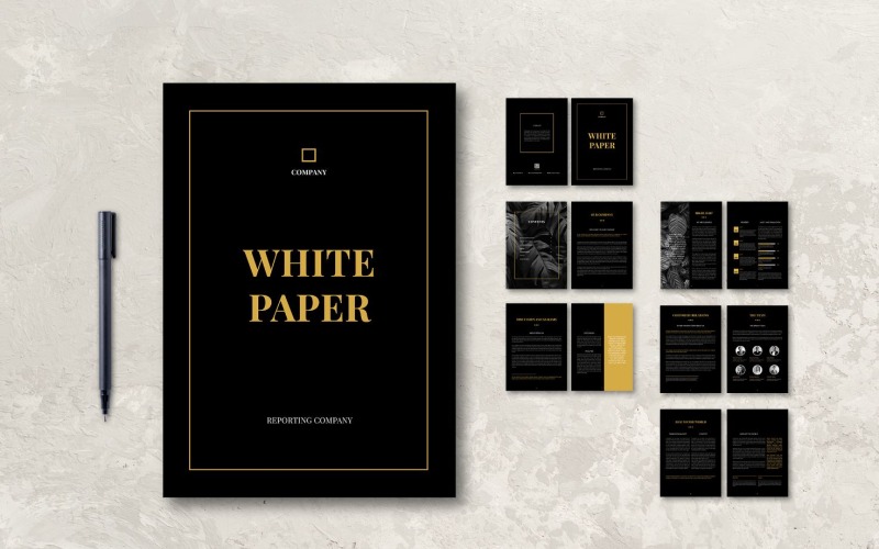 Whitepaper Company Profile - Corporate Identity Template