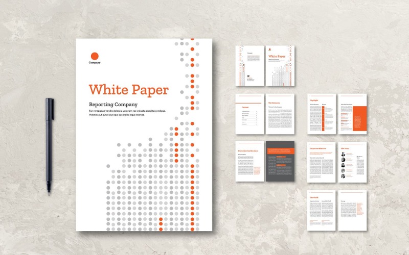 Download Фирменный стиль "Whitepaper Company Report - Corporate Identity Template" / Whitepaper Company Report - Corporate Identity Template - Фирменный стиль на тему графика books,business,companies,information,layout,magazine,paper,presentation,print,professional,profile,proposal,report,template,white