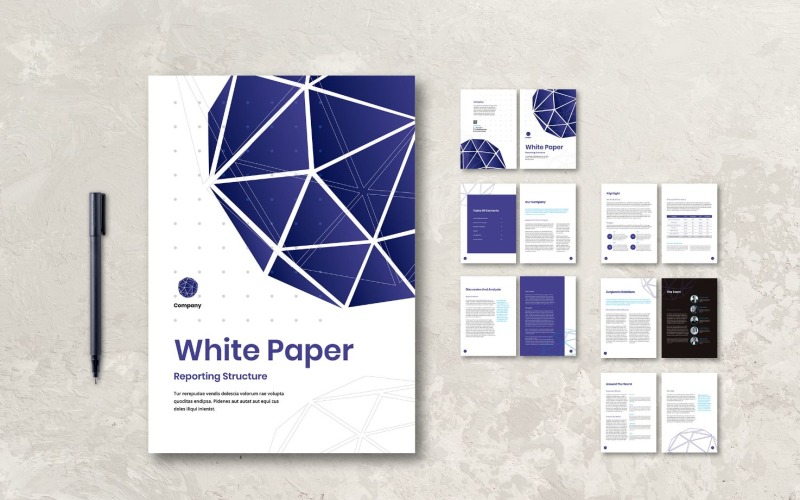 Download Фирменный стиль "Whitepaper Reporting Paper - Corporate Identity Template" / Whitepaper Reporting Paper - Corporate Identity Template - Фирменный стиль на тему графика books,business,companies,information,layout,magazine,paper,presentation,print,professional,profile,proposal,report,template,white